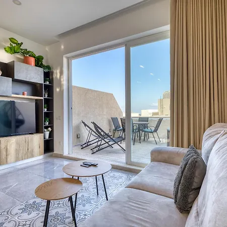 Luxury Duplex With Sun Terrace And Jacuzzi Sdin1-1 * Is-Swieqi